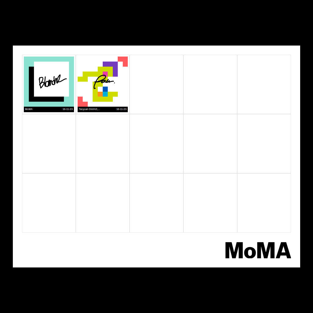Postcard Chalk-Orthographic-Chromogenic