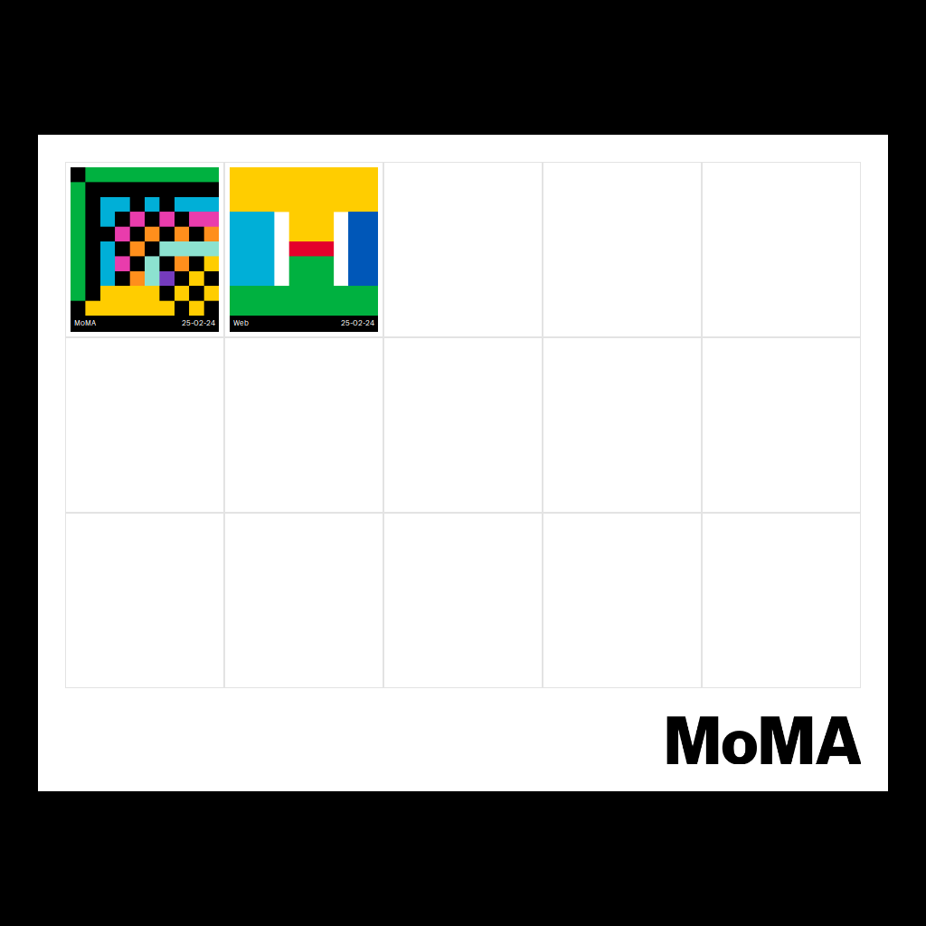 Postcard Magenta-Pixel-Wash
