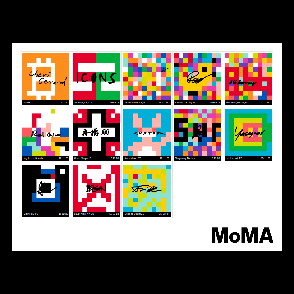 Postcard Rose-8Bit-Triptych