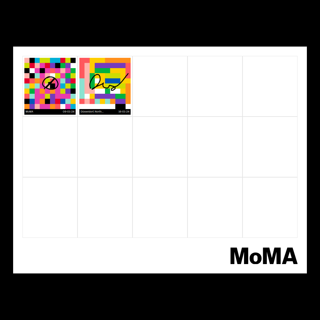 Postcard Hotpink-Quadmesh-Suprematism