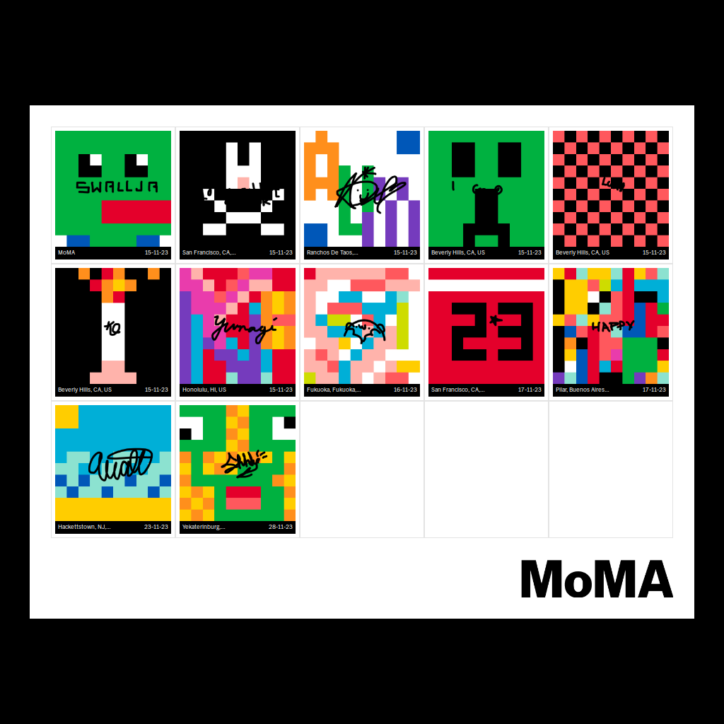 Postcard Cerise-Pixel-Earthwork