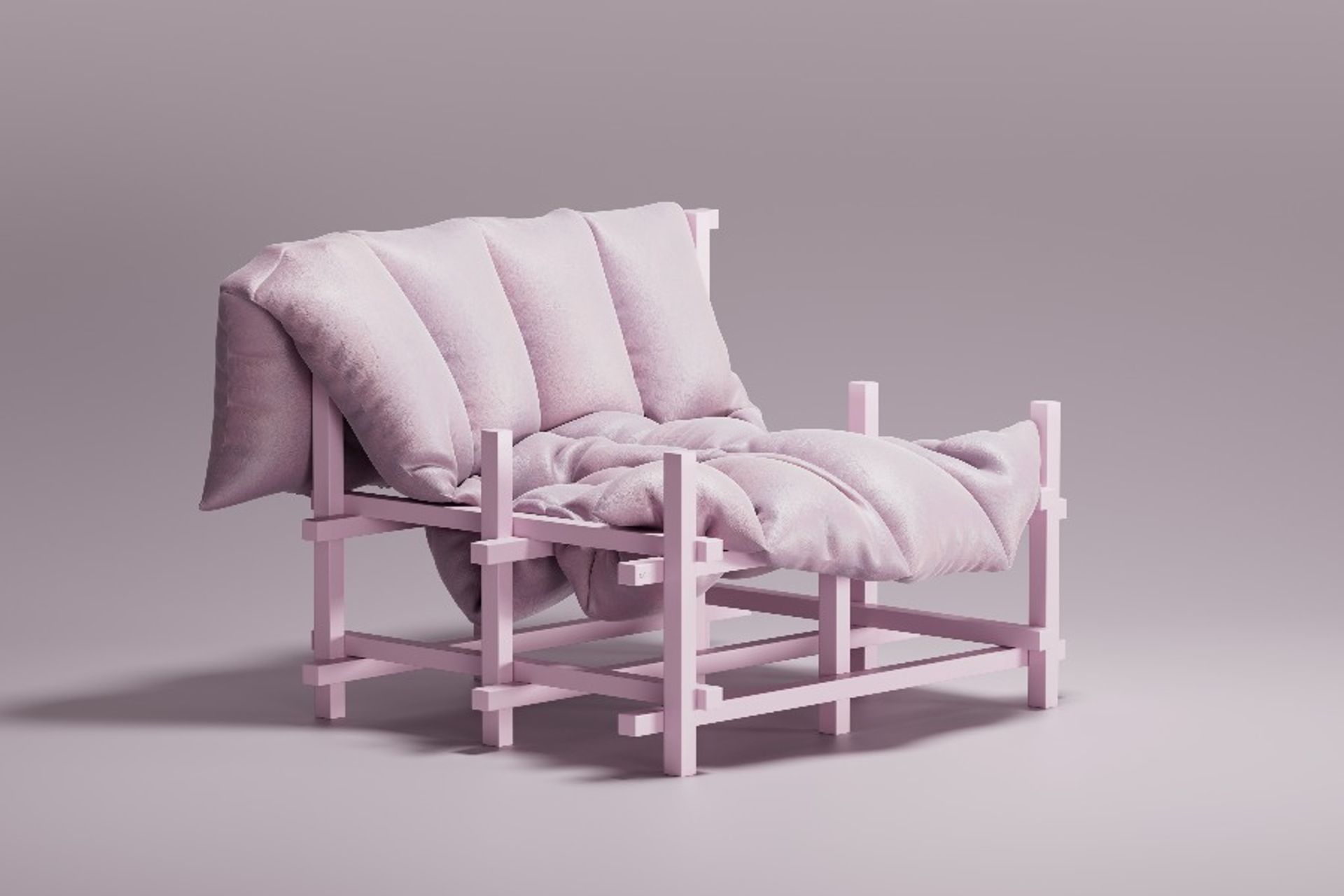 One Chair (Fire) by Andrés Reisinger