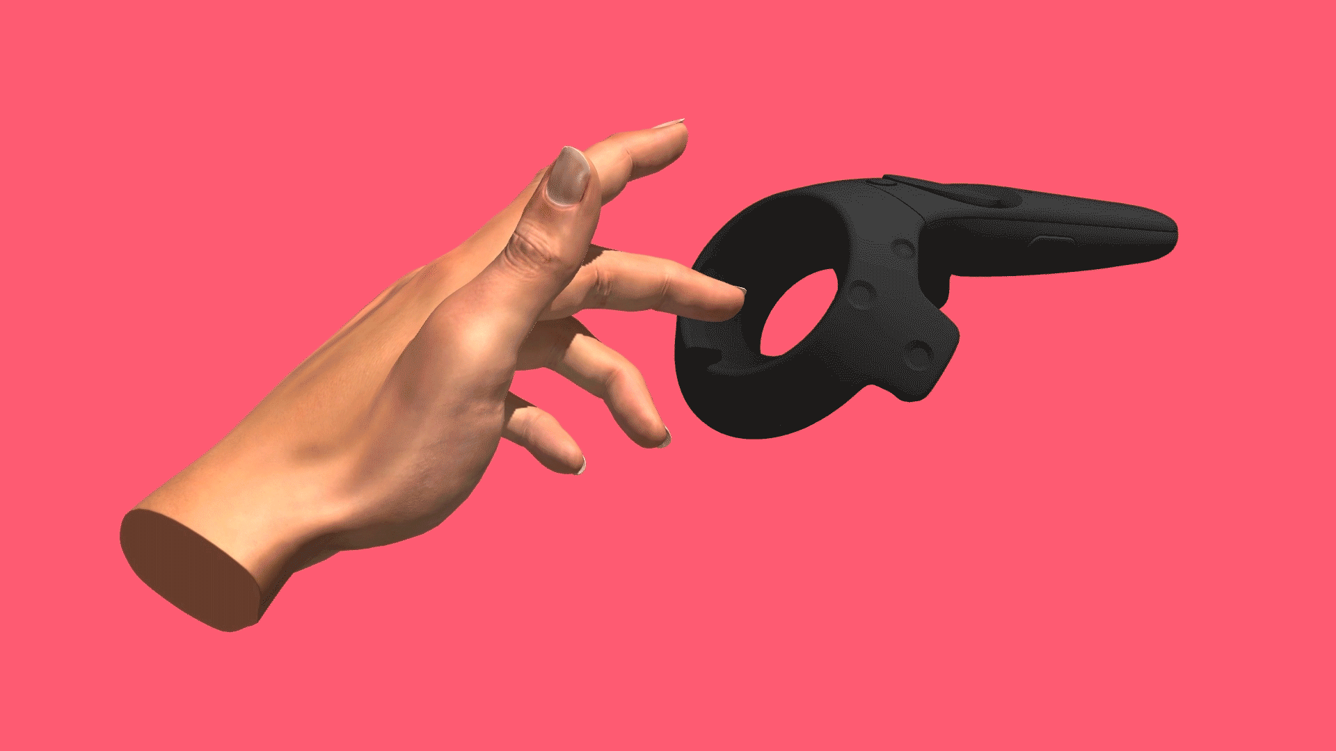 Speculative Fetish (Vive Controller) by Theo Triantafyllidis